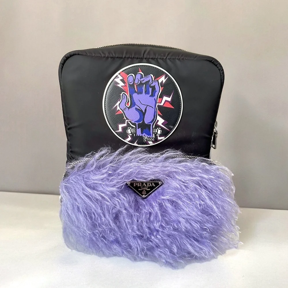 PRADA X Universal Tessuto Limited Edition Frankenstein Mohair Backpack W/COA